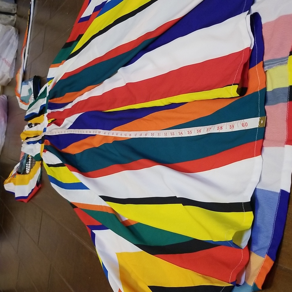 Boston Proper Vertical Backless Striped Halter Top Sleeveless Maxi Dress - Picture 7 of 14